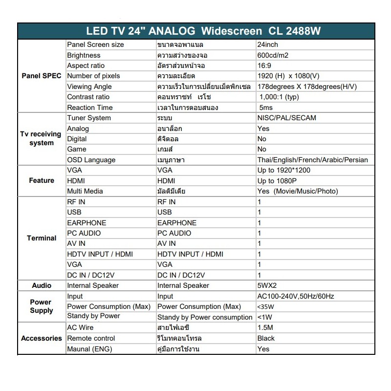 STW-CL2488W